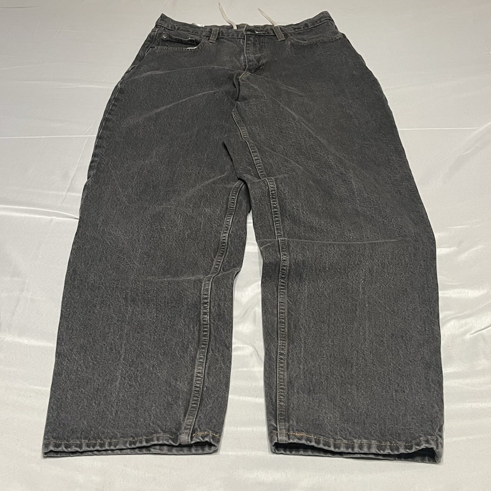 Levis Super Baggy Jeans Mens 30x34 (30x32) Gray Skate Wide Leg Drawstring Waist